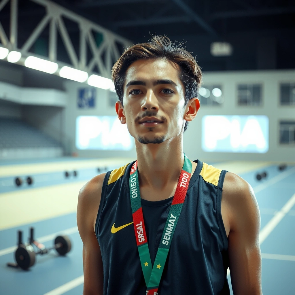 Atletas brasileiros treinando para Olympic